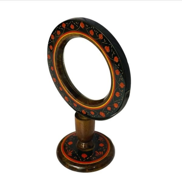 Hand-Painted Wooden Tabletop Vanity Mirror
