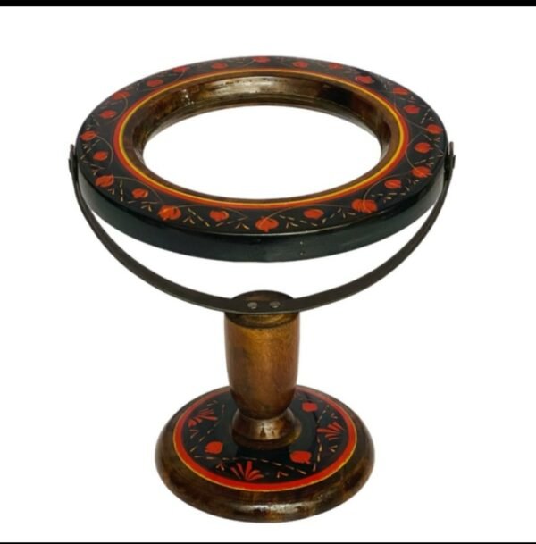 Hand-Painted Wooden Tabletop Vanity Mirror