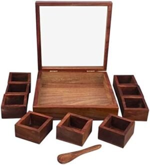 Spice Container With 9 Movable Boxes