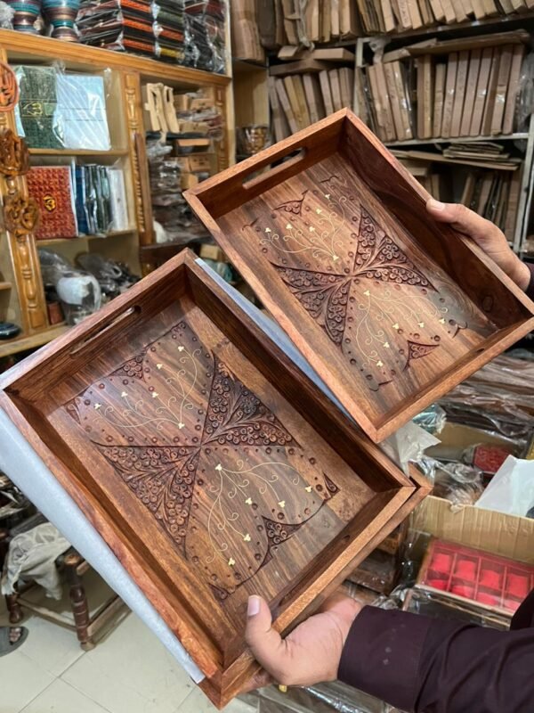 IMG-20251023-WA0424 Handcrafted Wooden Serving Tray Set