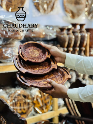 3 Piece Wooden Plate 🍽️ set