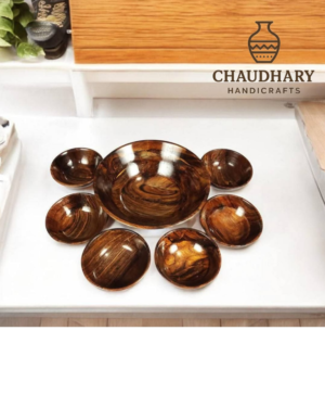 Wooden Bowl Set 🥣 8" inch