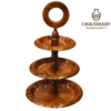 Wooden Cup Cack Stand with brass work