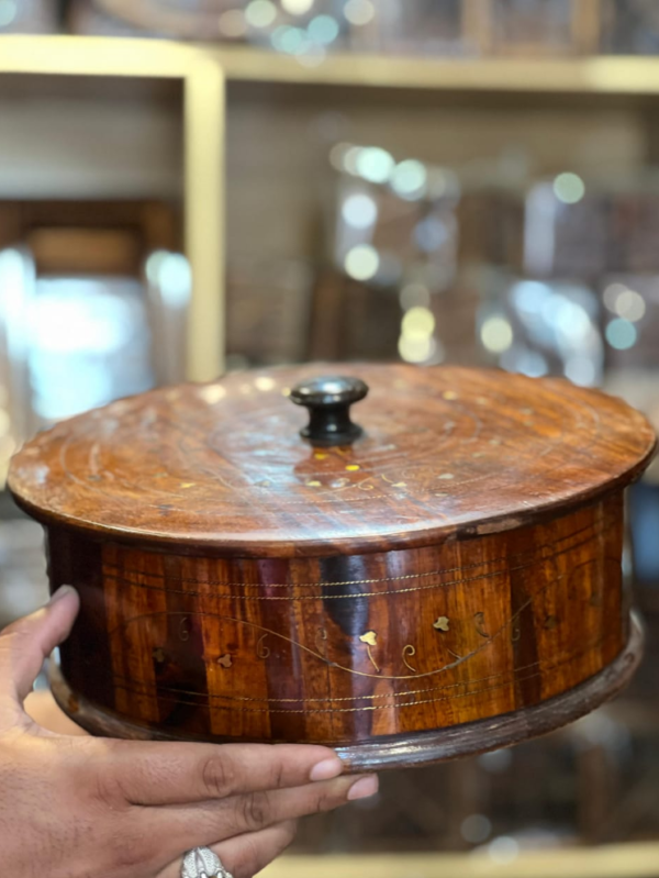 Wooden hotpot without steel bowl
